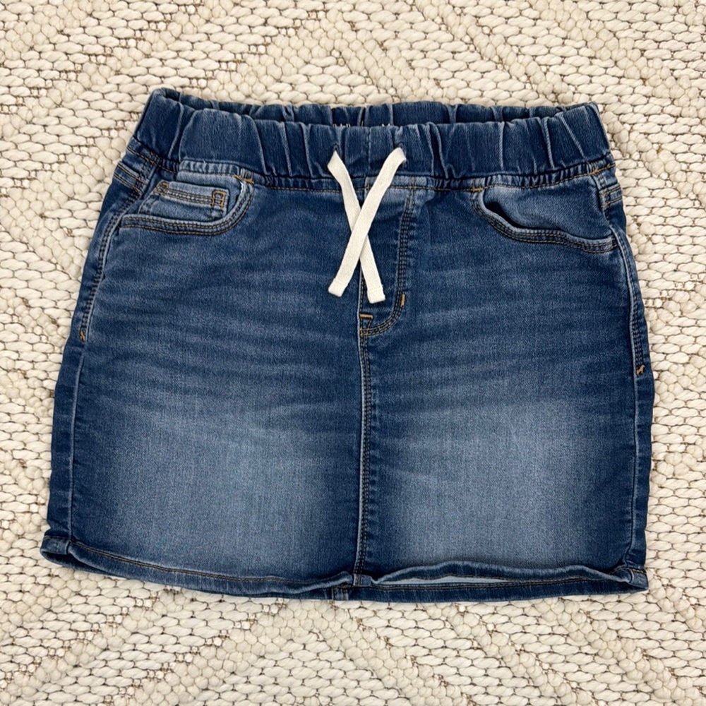 GAP KIDS Blue Denim Skirt Elastic Waist